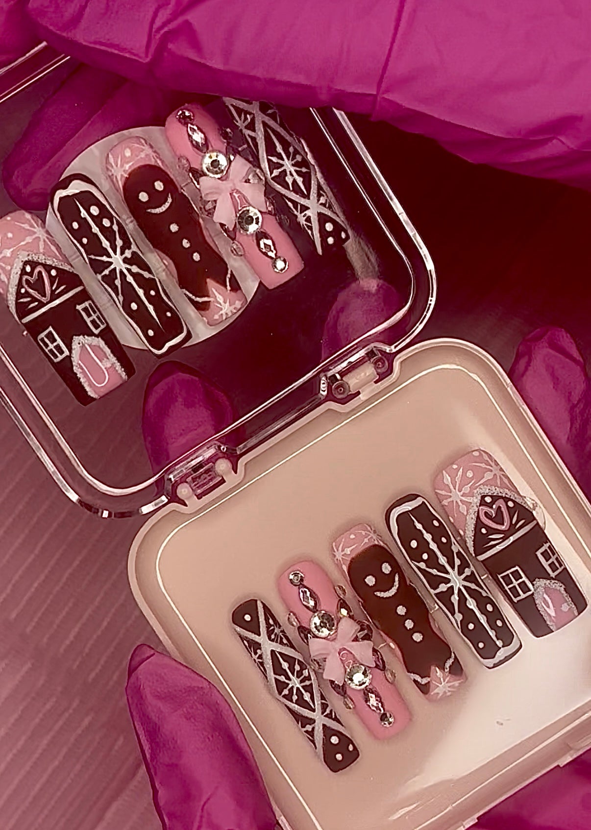 Pink Sugar Frost Gingerbread Glam 🩷🏠