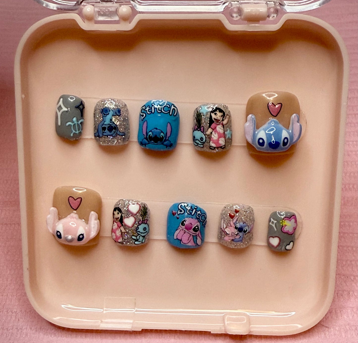 Stitchin’ in Style - Stitch & Angel Nails