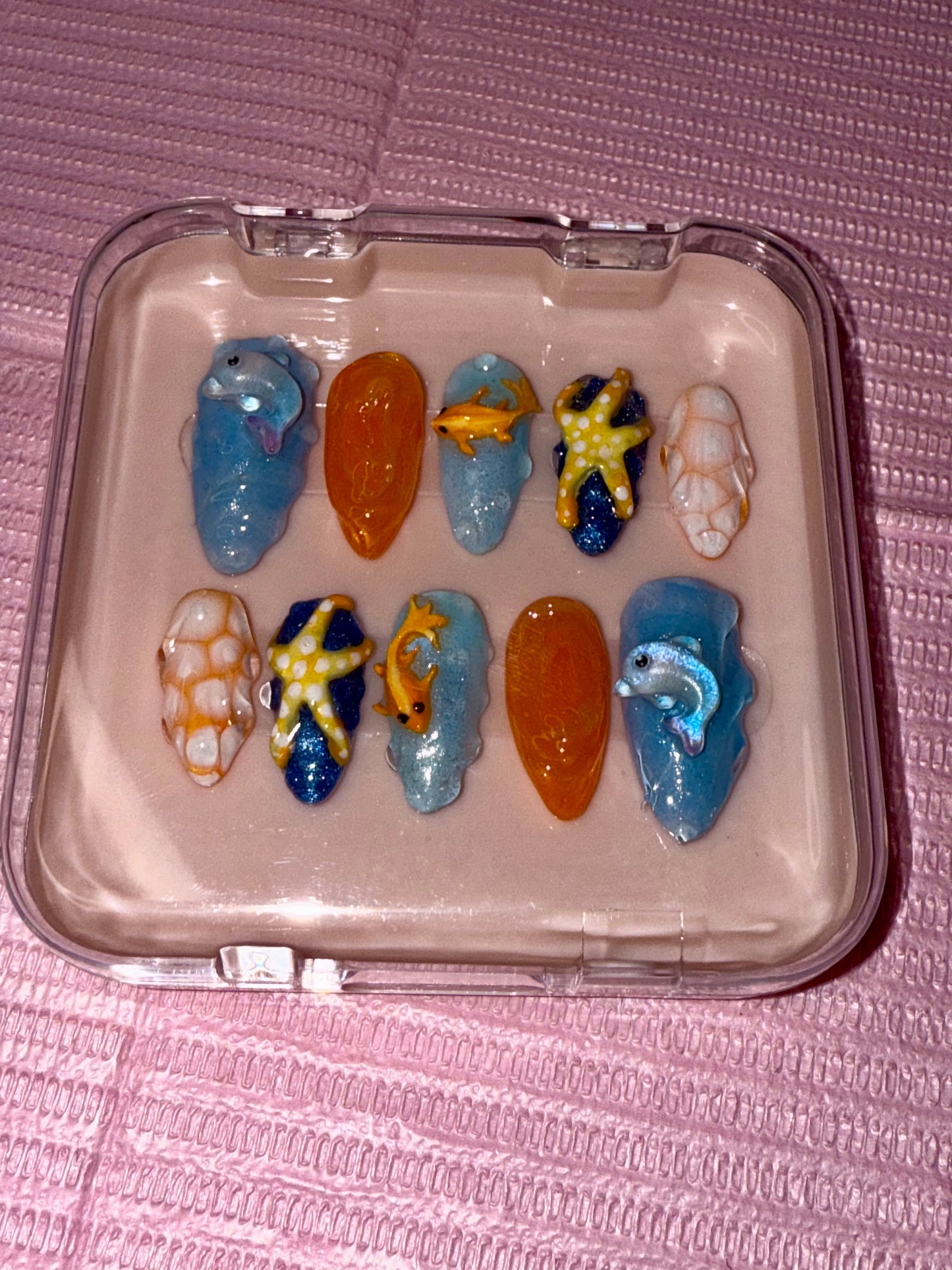 Under the Sea Glam Nails