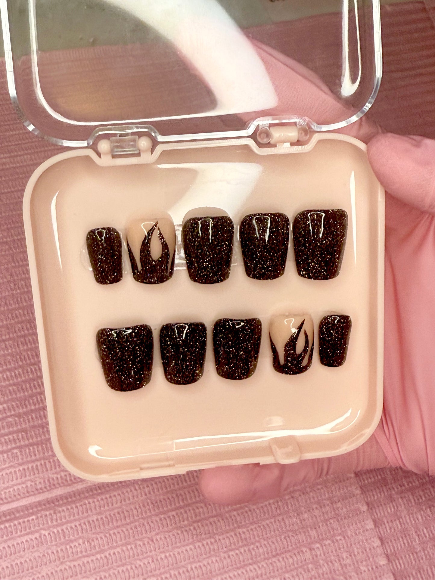 Blackout Blaze Nails