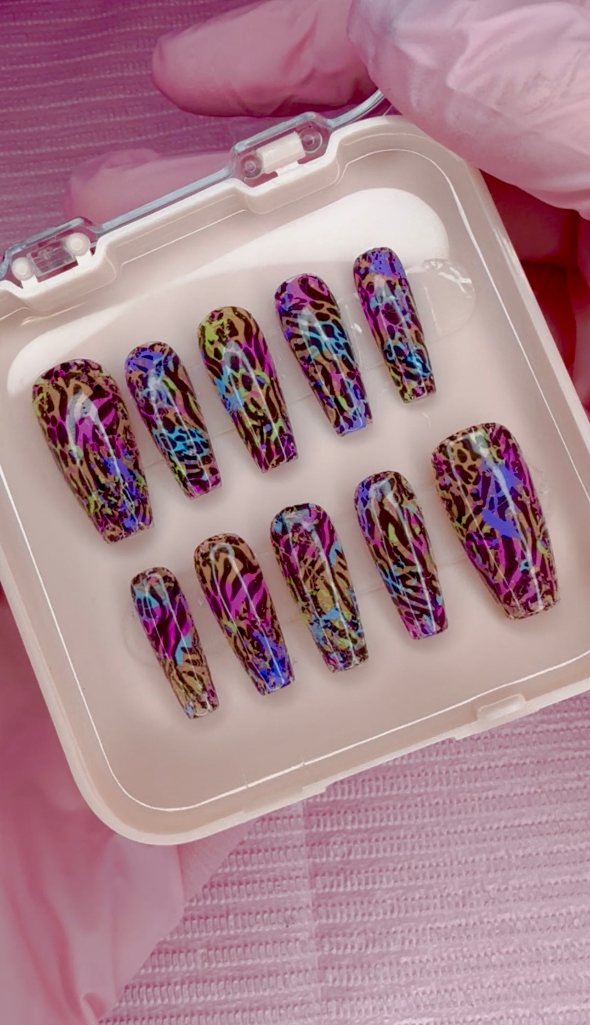 Electric Jungle Nails