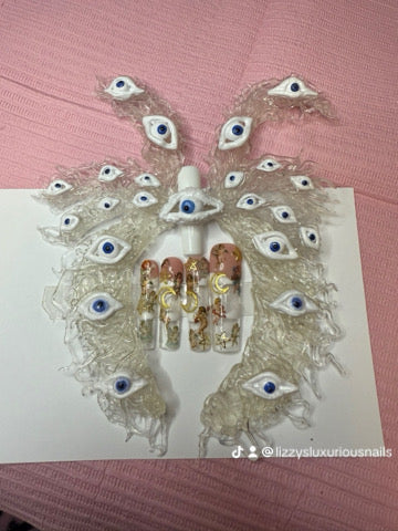 Celestial Angel Sculpture Nails